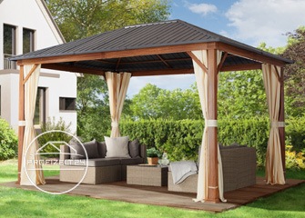 Langlebige Gartenpavillons mit Hardtop-Dach aus Stahl Langlebige Gartenpavillons mit Hardtop-Dach aus Stahl