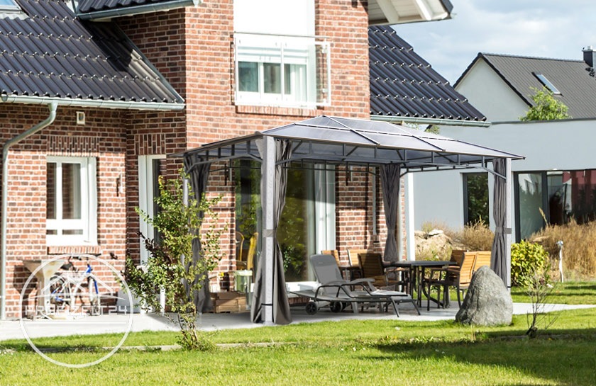 Moderne Gartenpavillons in Holzoptik Profizelt24
