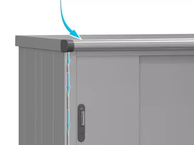 Einen wetterfesten Gartenschrank mit Regenwasser-Ablaufsystem kaufen Einen wetterfesten Gartenschrank mit Regenwasser-Ablaufsystem kaufen